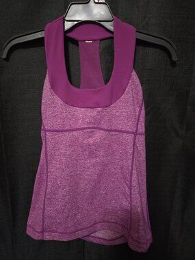 Lululemon Size 6 Scoop Neck Racerback Tank Top Purple